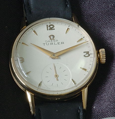 #5138 Omega Turler 18K gold 1953 prensatation watch - A Trebor's ...